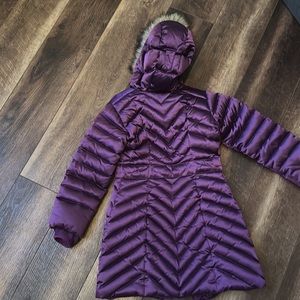 Girls Lands End Coat with Removable Fur